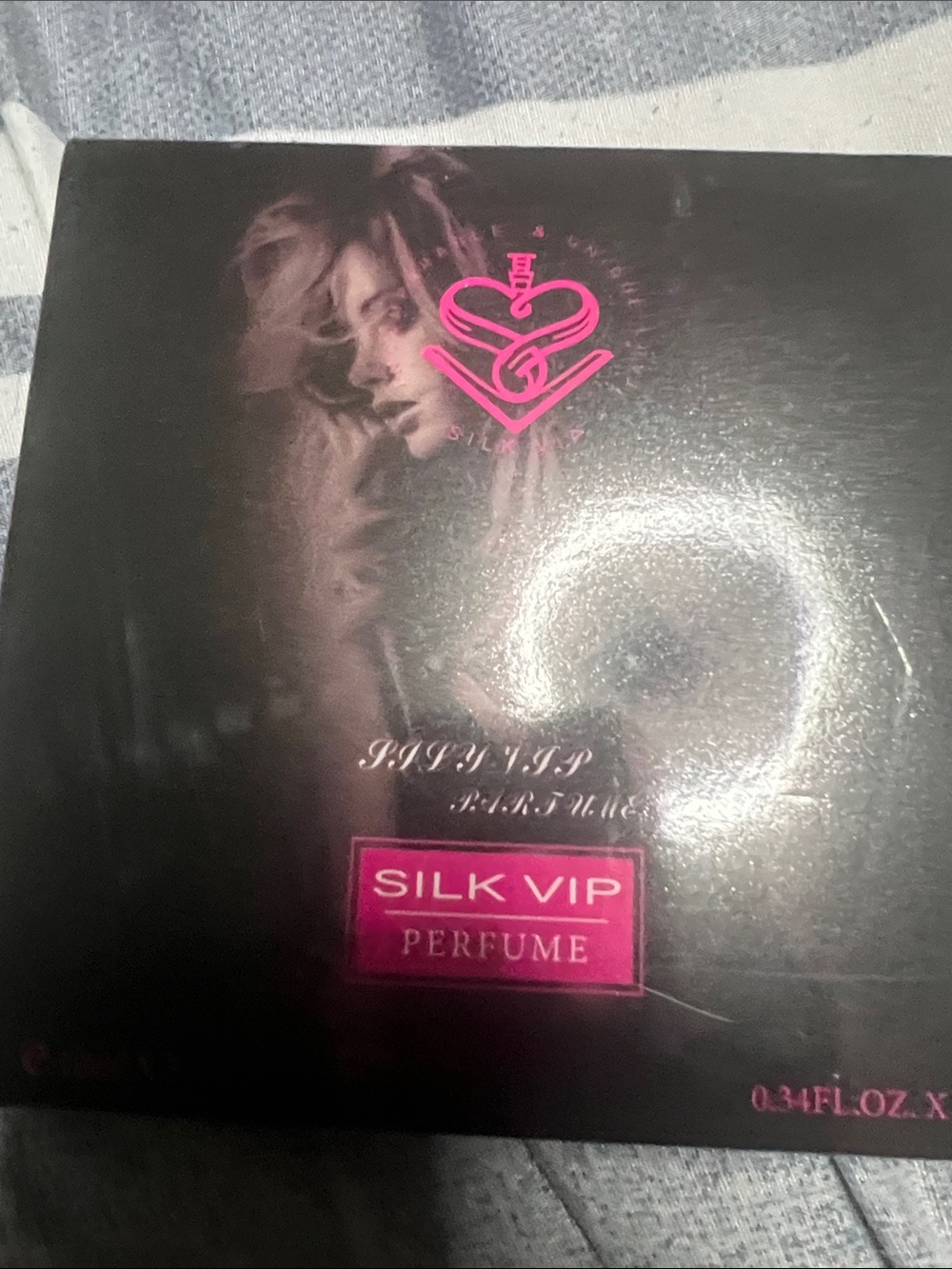 Source Unknown Silk VIP Perfume Box - Black with Hot Pink Accents